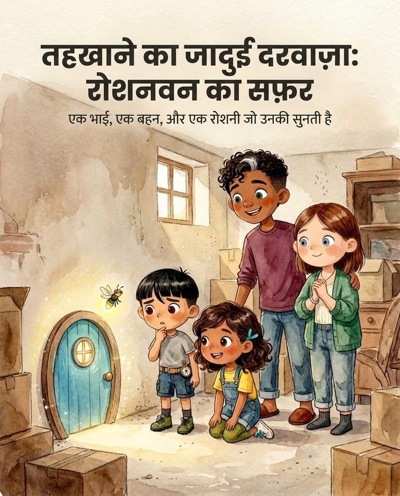तहखाने का जादुई दरवाज़ा: रोशनवन का सफ़र