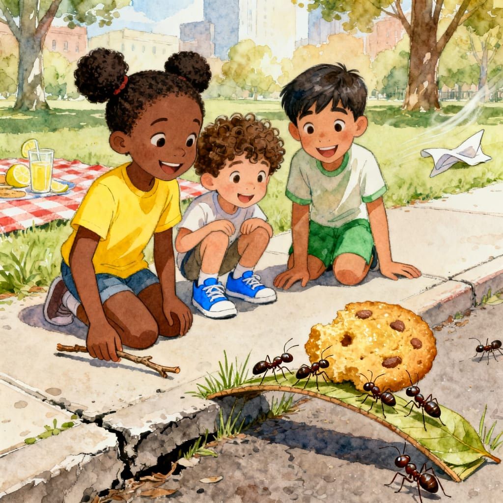 Ant Team and the Giant Crumb