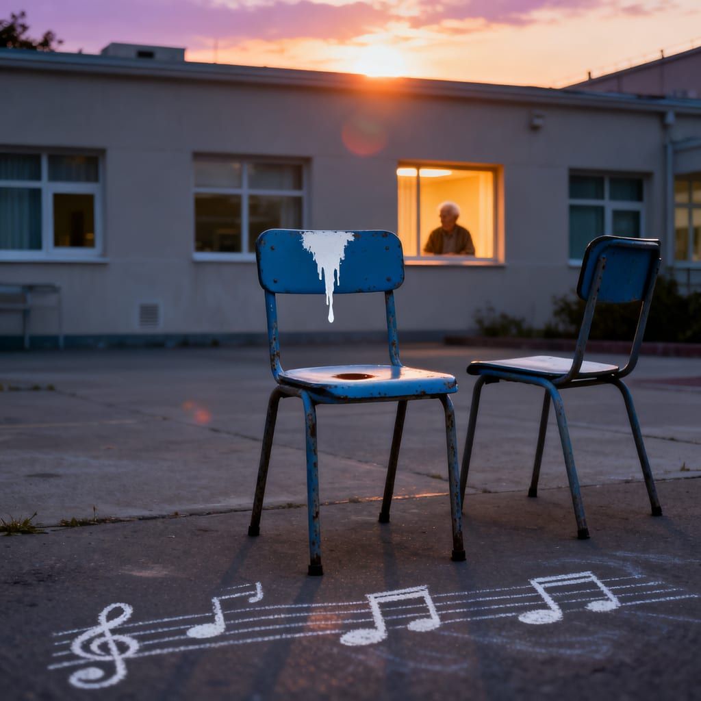 The Blue Chair Follows Her