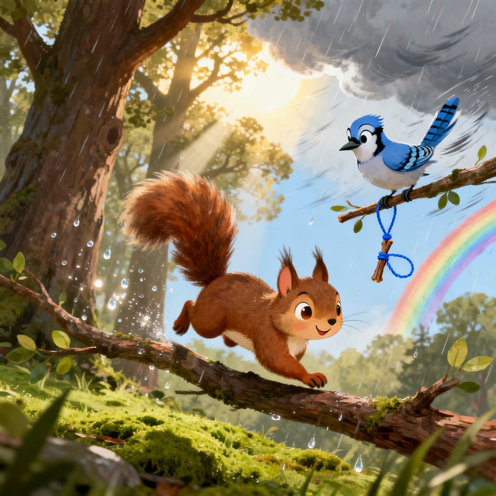 Nia the Squirrel Finds Courage