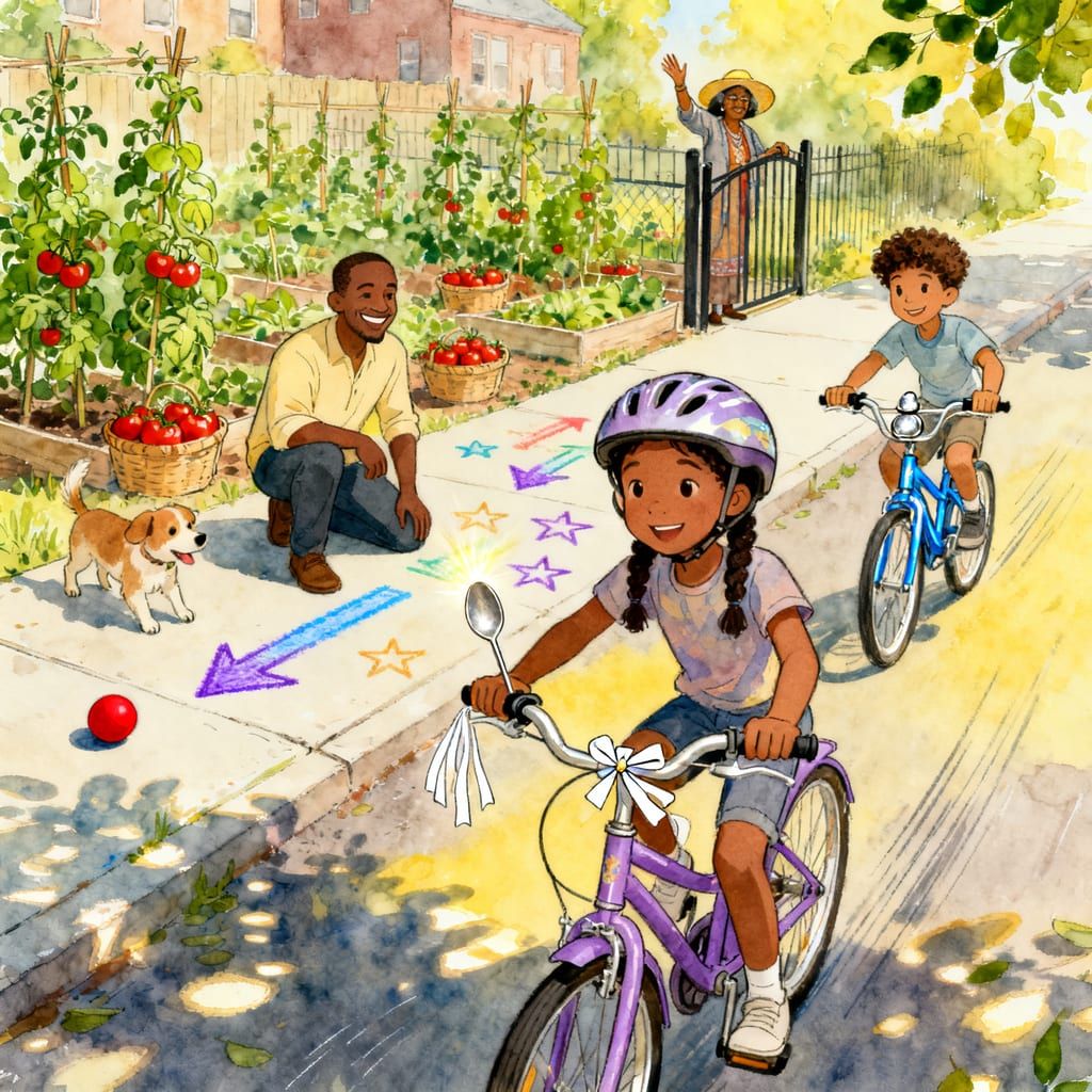 Nora and the Shiny Blue Bike