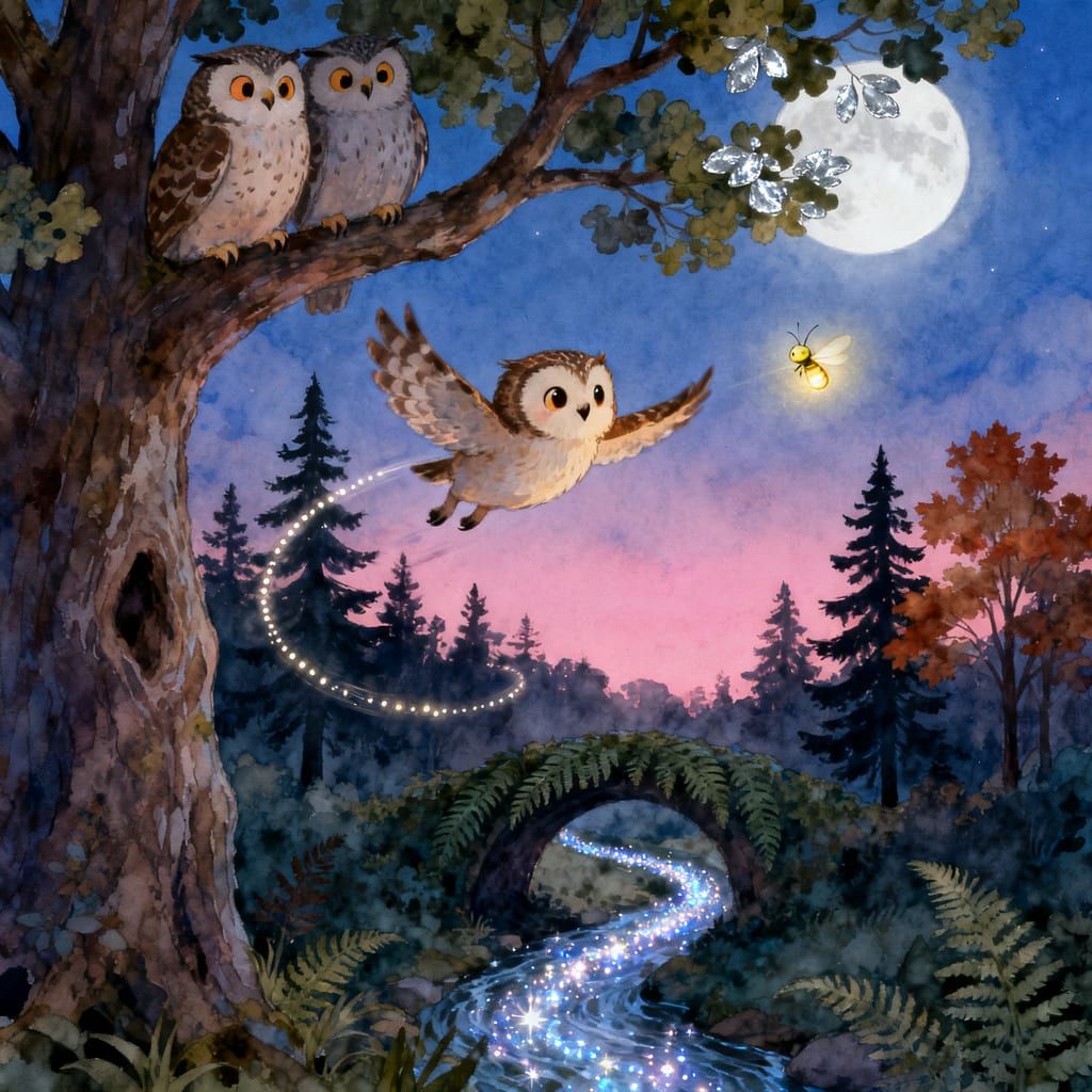 Owen the Owl Finds Night