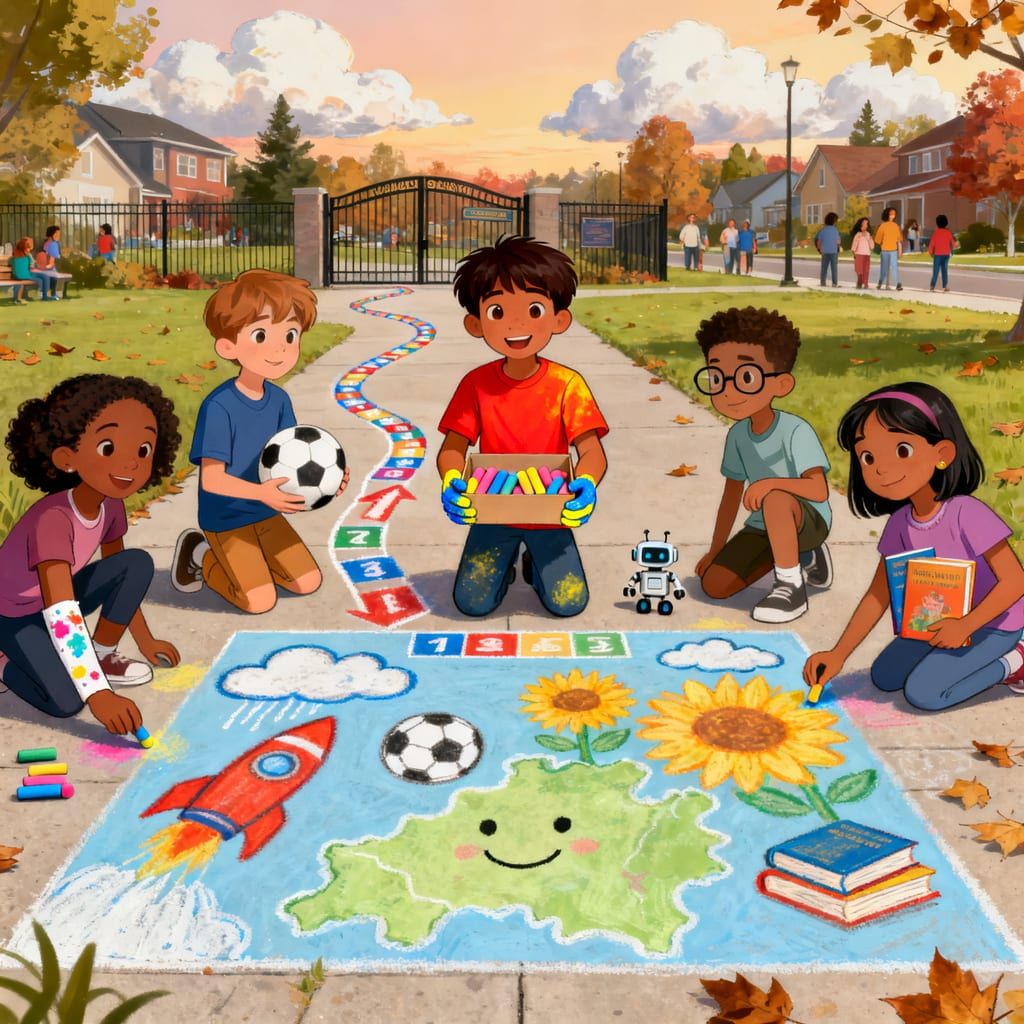 The Sidewalk Chalk Club Adventure