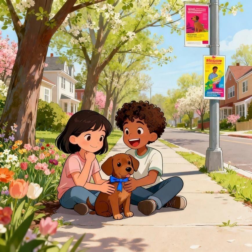 Two Kids, One Lost Puppy
