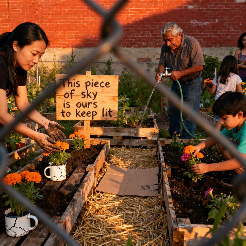 The Garden Between Broken Fences